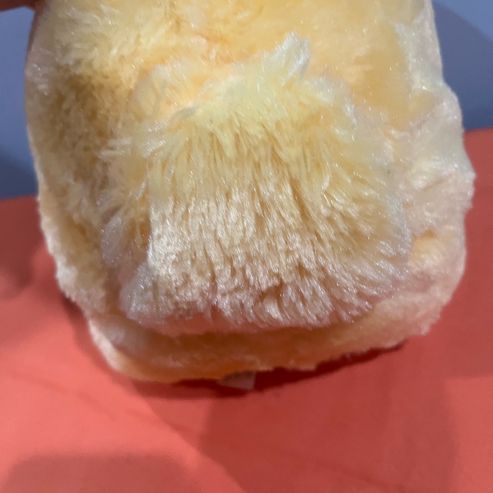 6/$25 Yellow and Orange Stuffed Duck with Fluffy Texture - Picture 6 of 10